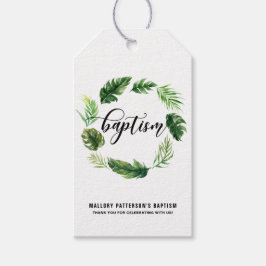 Etiqueta de Presente de Ondas Tropicais de Cores A