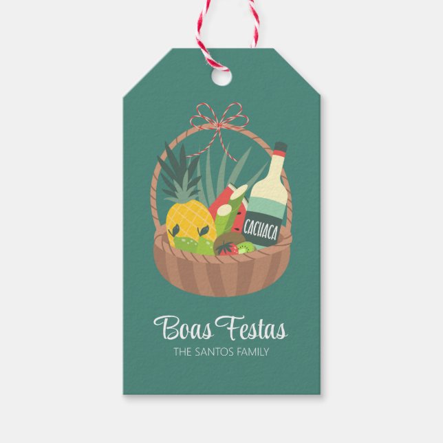 Etiqueta de Presente de Receita Caipirinha (Frente)