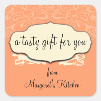 Etiqueta de presente de utensílios personalizados
