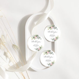 Etiqueta de Presente do Chá de panela Verde Rosa E