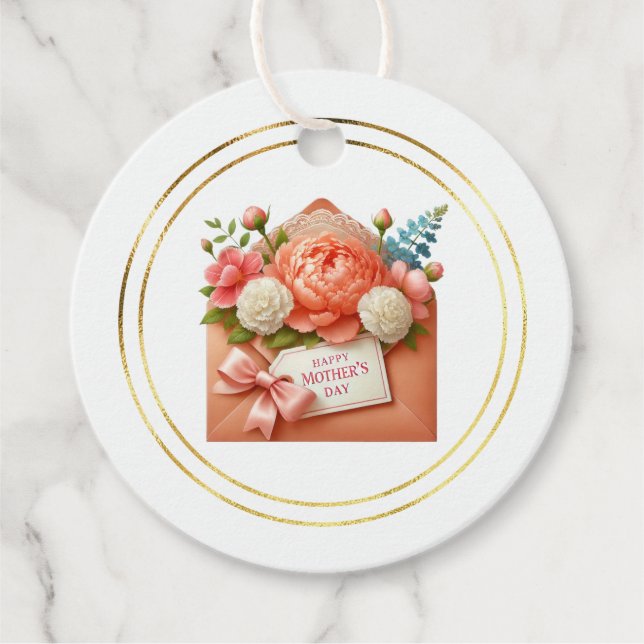 Etiqueta de Presente do Dia das Mães (Frente)