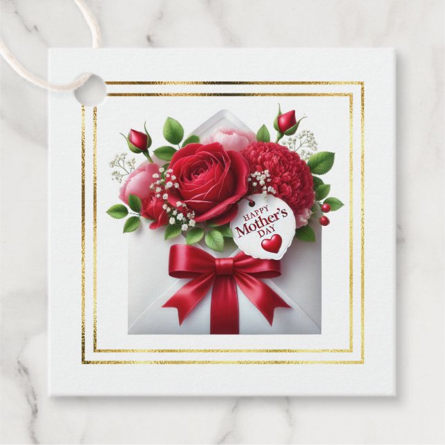Etiqueta de Presente do Dia das Mães (Frente)