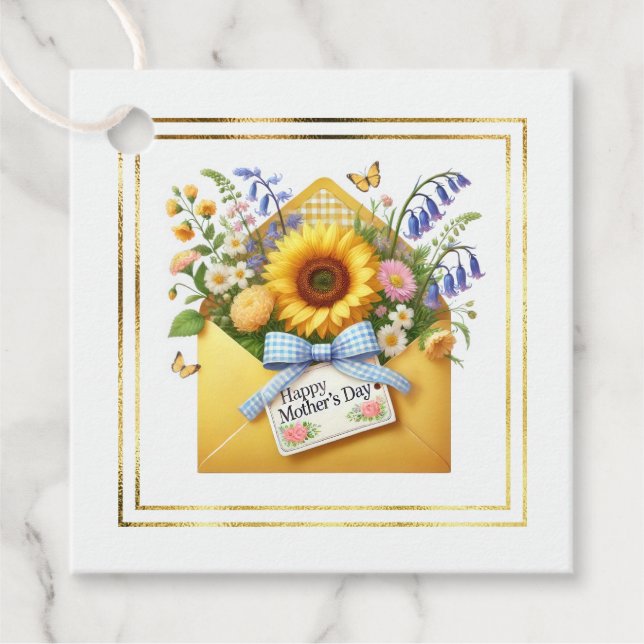 Etiqueta de Presente do Dia das Mães (Frente)