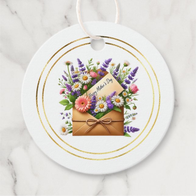 Etiqueta de Presente do Dia das Mães (Frente)