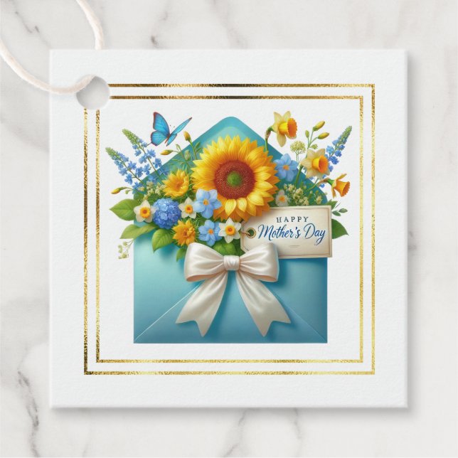 Etiqueta de Presente do Dia das Mães (Frente)