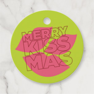 Etiqueta de Presente do Kissmas Feliz