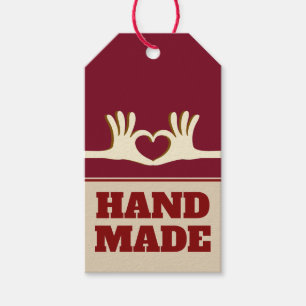 Etiqueta de presente feita à mão