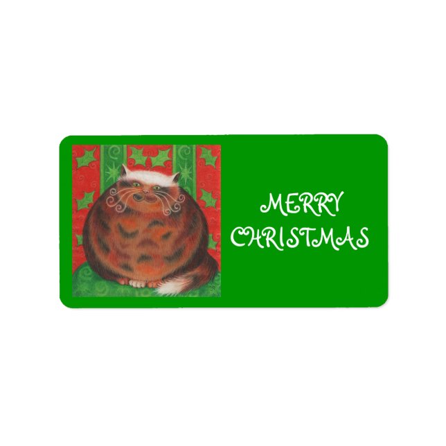 Etiqueta de presente 'Feliz Natal' (Frente)