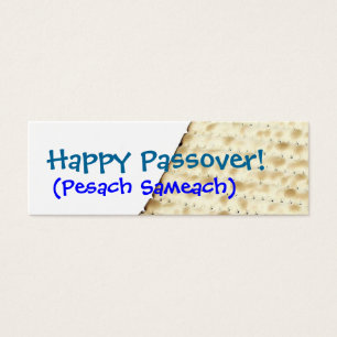 Etiqueta de Presente Feliz Passover Matzoh