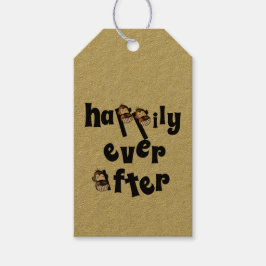 Etiqueta de presente Felizes para sempre