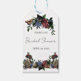 Etiqueta de Presente Floral Vapor Punk para Chá de