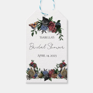 Etiqueta de Presente Floral Vapor Punk para Chá de