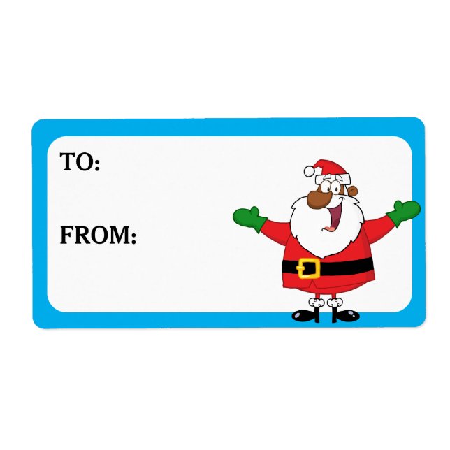 Etiqueta de presente impressa para abraços de Papa (Frente)