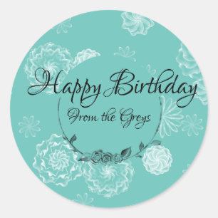 Etiqueta de presente intrincada personalizada