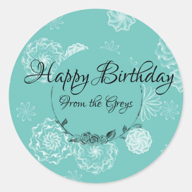 Etiqueta de presente intrincada personalizada (Frente)