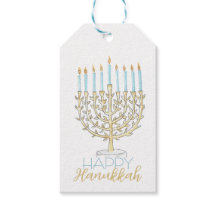 Etiqueta de Presente Menorah