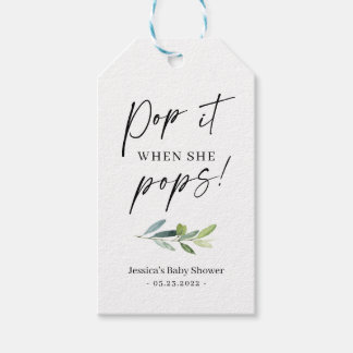 Etiqueta de Presente Mini Frasco de Champanhe