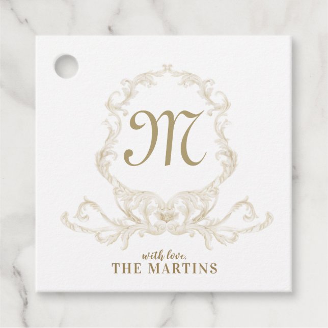 Etiqueta de Presente Monograma (Frente)