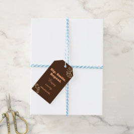 Etiqueta de Presente para Amante de Café Sip Smile