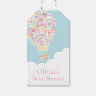 Etiqueta de Presente para Chá de Bebê de Balão de 