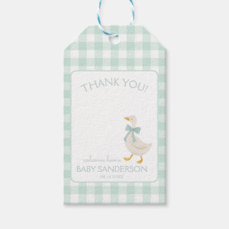 Etiqueta de Presente para Chá de Bebê do Ganso Ele