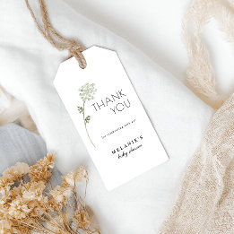 Etiqueta de Presente para Chá de Bebê Floral Baby 