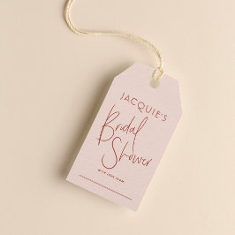 Etiqueta de Presente para Chá de Noiva Blush & Rus