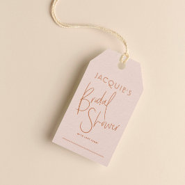 Etiqueta de Presente para Chá de Noiva Blush & Ter