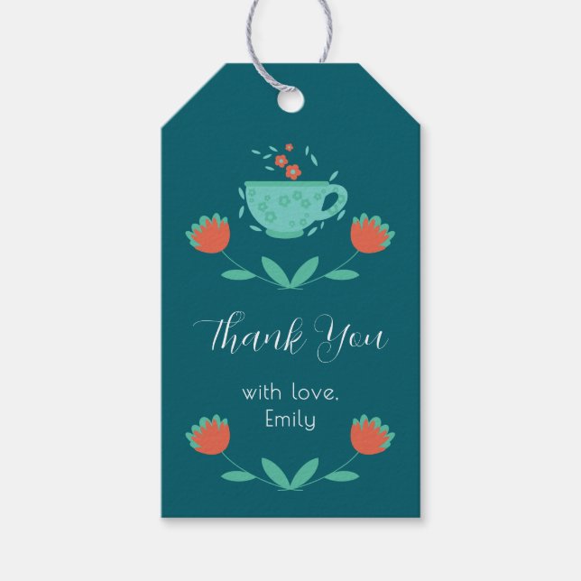 Etiqueta de presente para chá de panela moderno -  (Frente)