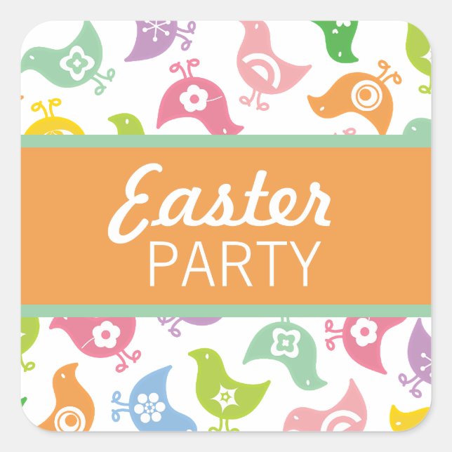 Etiqueta de Presente para Favors de Festa de Pásco (Frente)