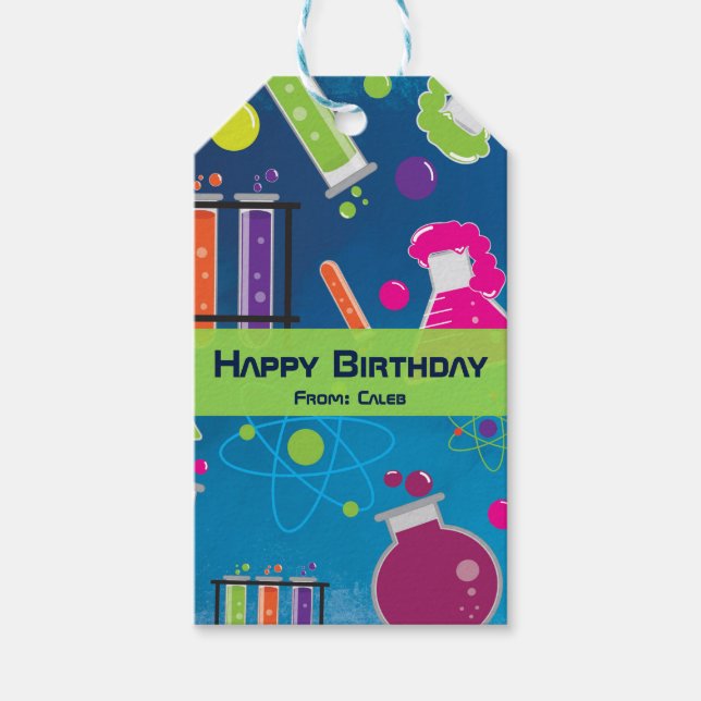 Etiqueta de presente para festa de aniversário de  (Frente)