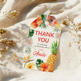 Etiqueta de presente para festa de aniversário hav