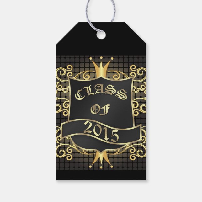 Etiqueta de Presente para Graduação Elegante - SRF (Frente)