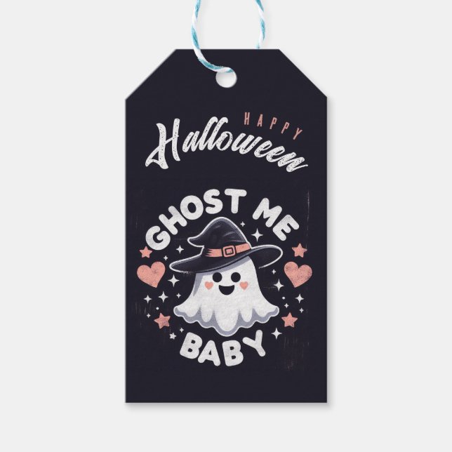 Etiqueta de presente para o bebê fantasma (Frente)