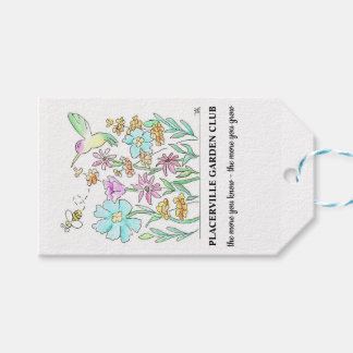 Etiqueta de presente para o Placerville Garden Clu