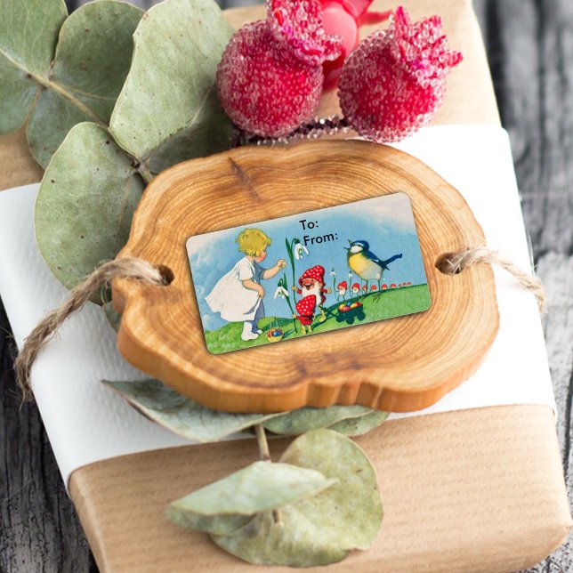 Etiqueta de presente para os ovos da Páscoa de col (Criador carregado)