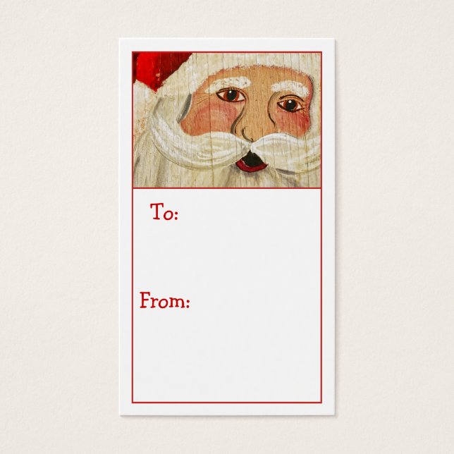 Etiqueta de Presente para Papais noeis Russos de P (Frente)