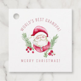 Etiqueta de presente personalizada do Papai Noel D