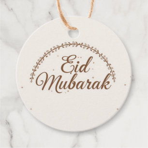 Etiqueta de presente personalizada Eid mubarak