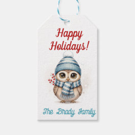 Etiqueta de presente personalizada para as festas