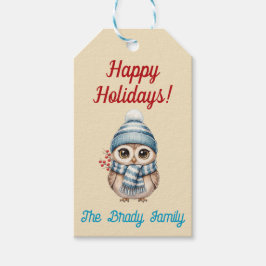 Etiqueta de presente personalizada para as festas