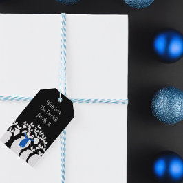 Etiqueta de presente personalizada para o pinguim