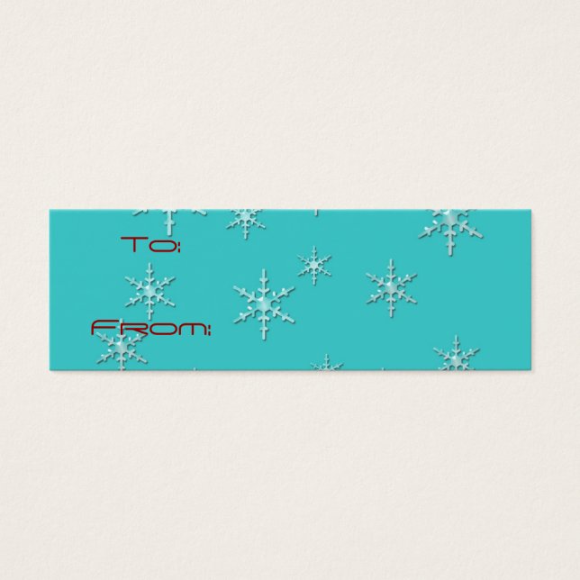 etiqueta de presente retro feriado feliz (Frente)