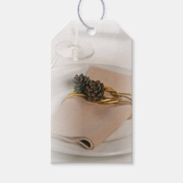 Etiqueta de Presente Romântico de Casamento