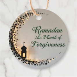Etiqueta de presente tema Ramadan Kareem para cele