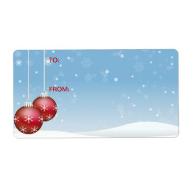 Etiqueta de presentes autocolante: Bolas de Natal 