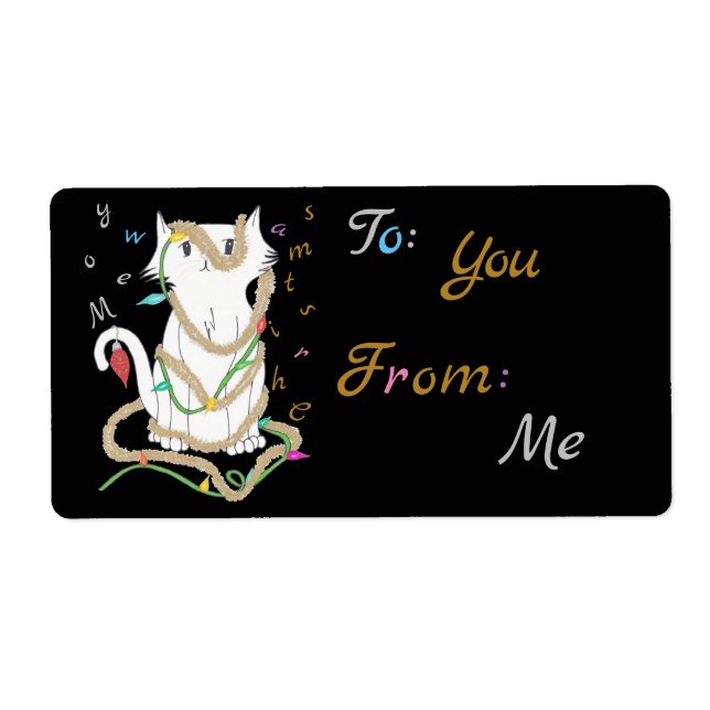 Etiqueta de presentes da Mess Natal (Frente)