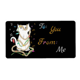 Etiqueta de presentes da Sra. Chrismas