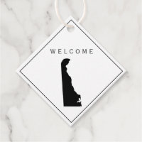 Etiqueta de presentes de boas-vindas do Delaware n