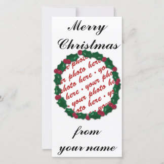 Etiqueta de presentes de cartões de foto de Natal